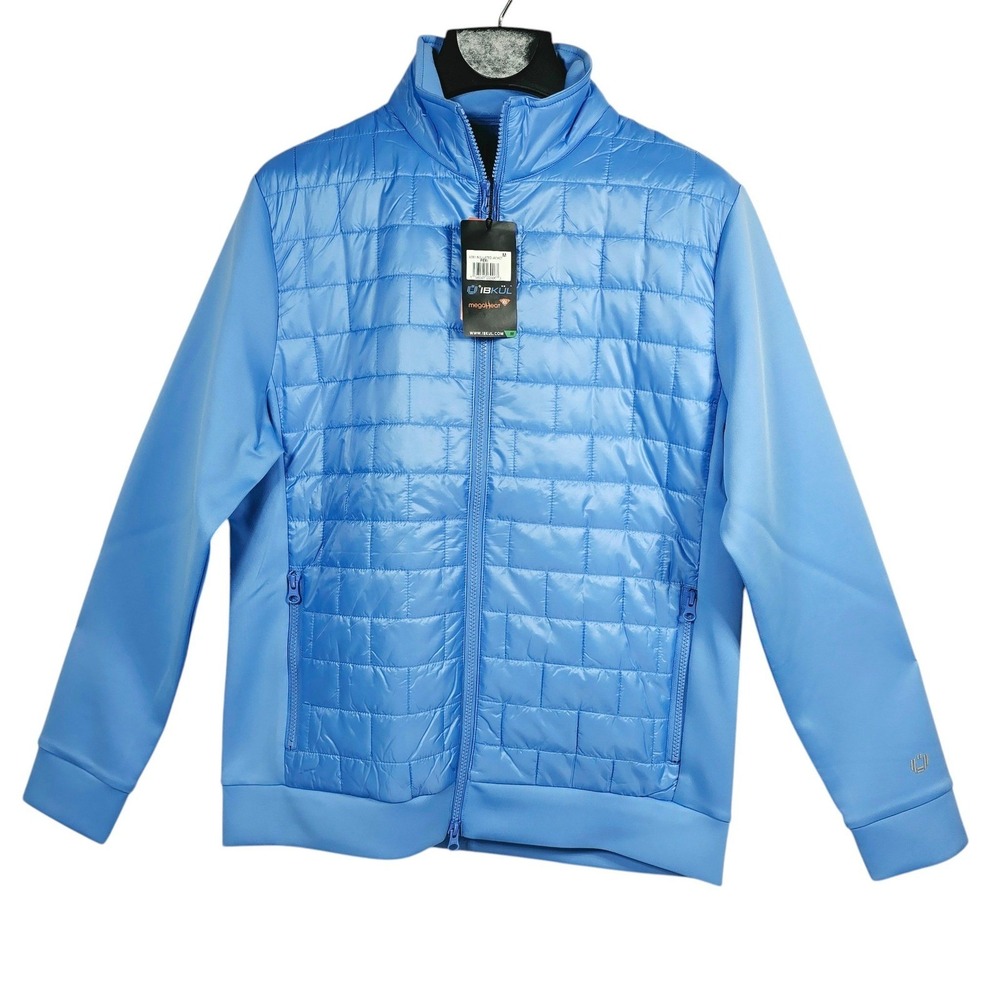 IBKUL Mens MegaHeat RX Insulated‎ Jacket XXL Peri Blue Quilted Hybrid Puffer NWT